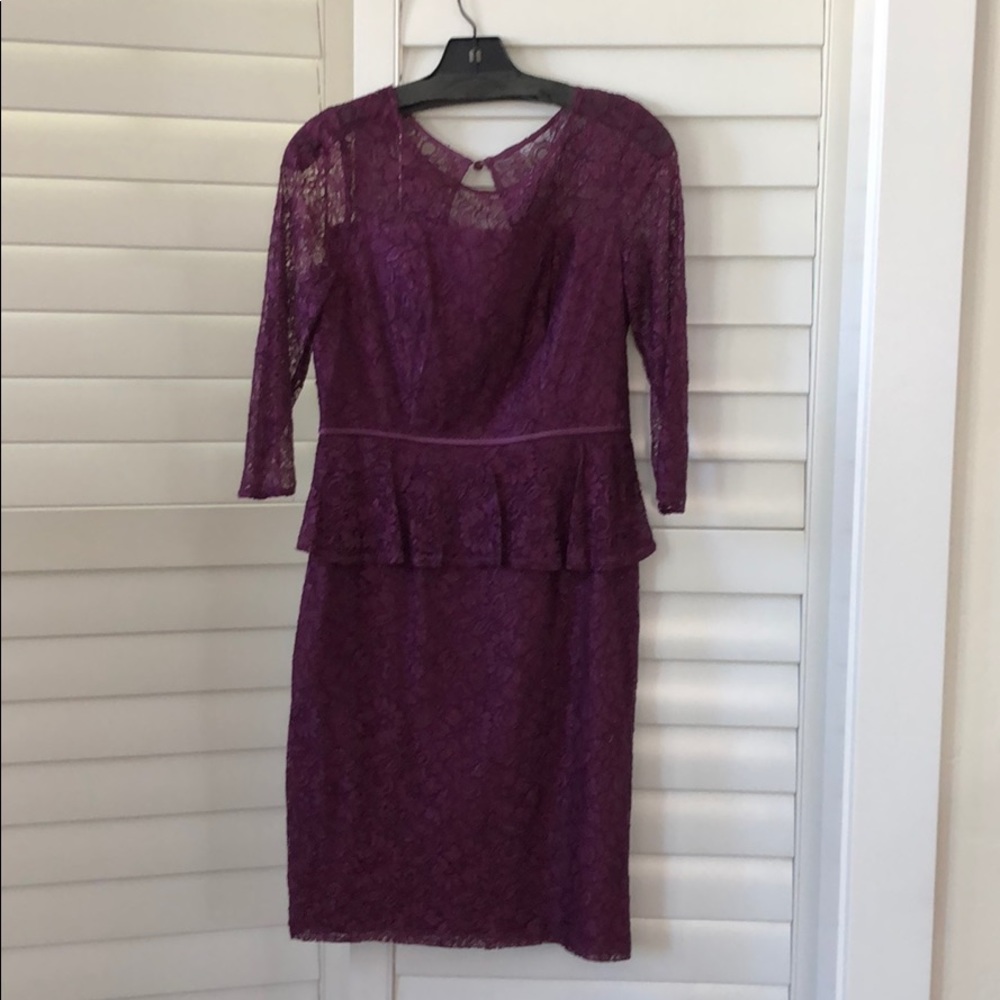 Saks Black deep purple dress